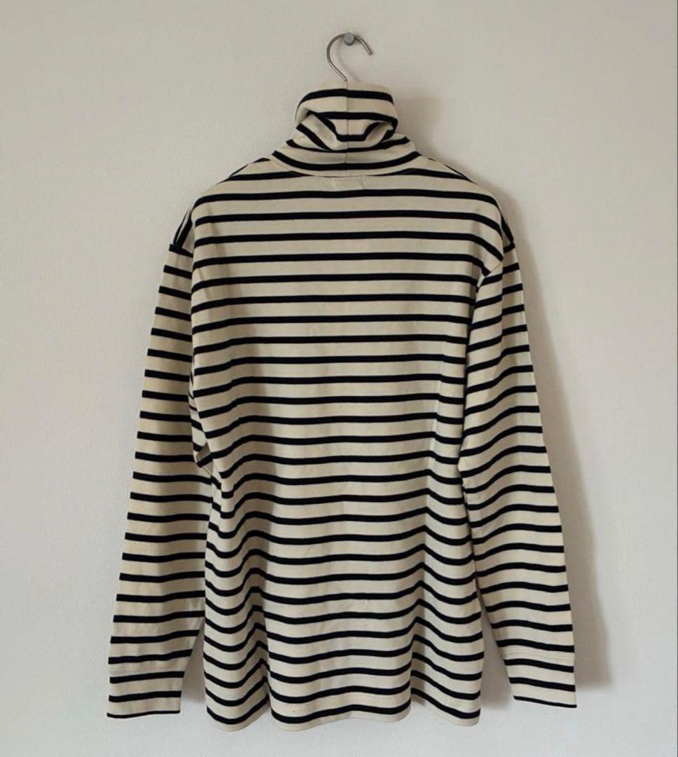新品　アルモーリュックス　ボーダータートルネック　オフホワイト/ネイビー　5