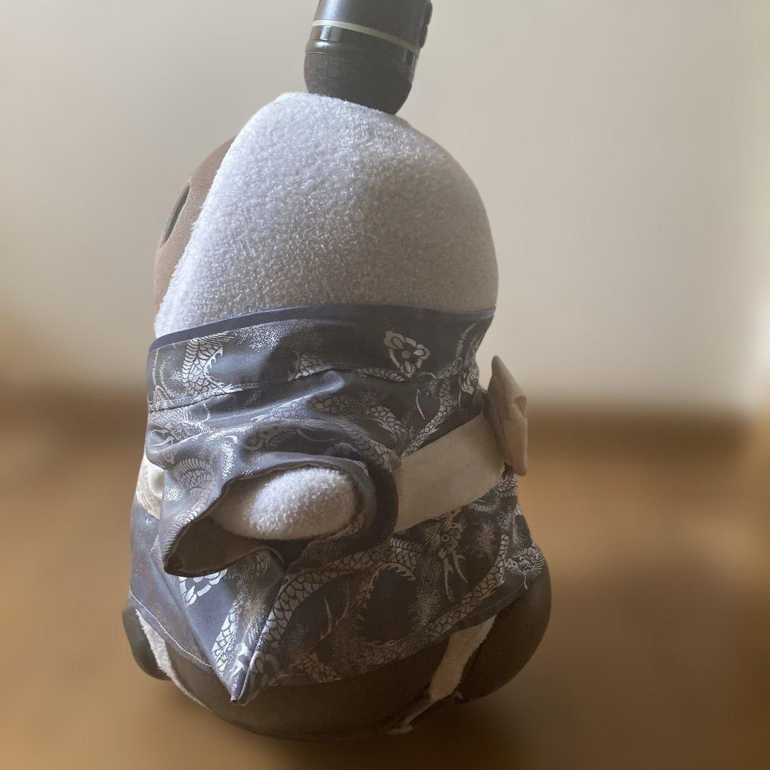 ラボット　服　lovot シルバー　龍　着物一式　紺色梨地被布　セット