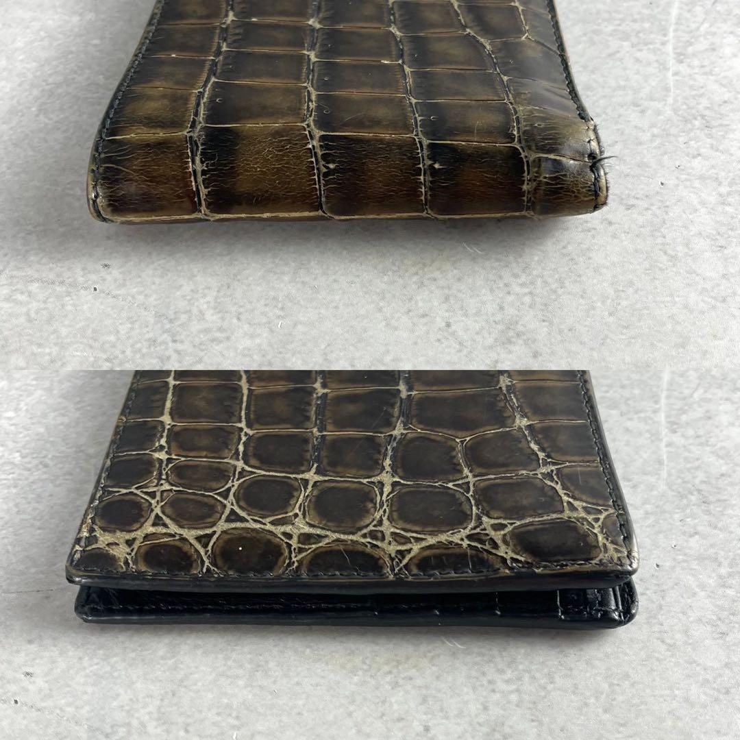【希少】ボッテガヴェネタ 財布 カードケース リアルクロコダイル