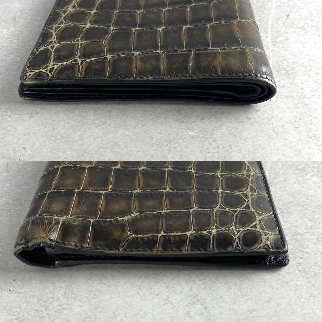 【希少】ボッテガヴェネタ 財布 カードケース リアルクロコダイル