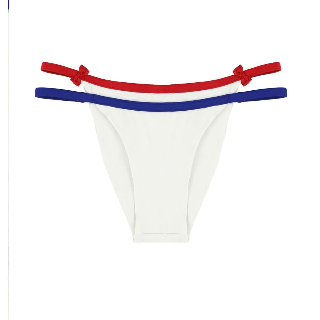 スポーティ セパレート水着 ホワイト/レッド/ブルー