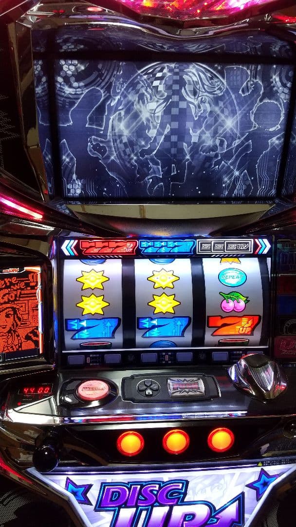 パチスロ実機　5号機　ディスクアップ　DISK UP　スロット　不要機付き