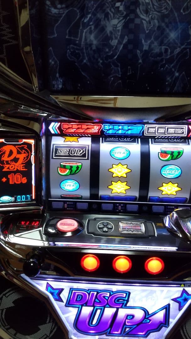 パチスロ実機　5号機　ディスクアップ　DISK UP　スロット　不要機付き