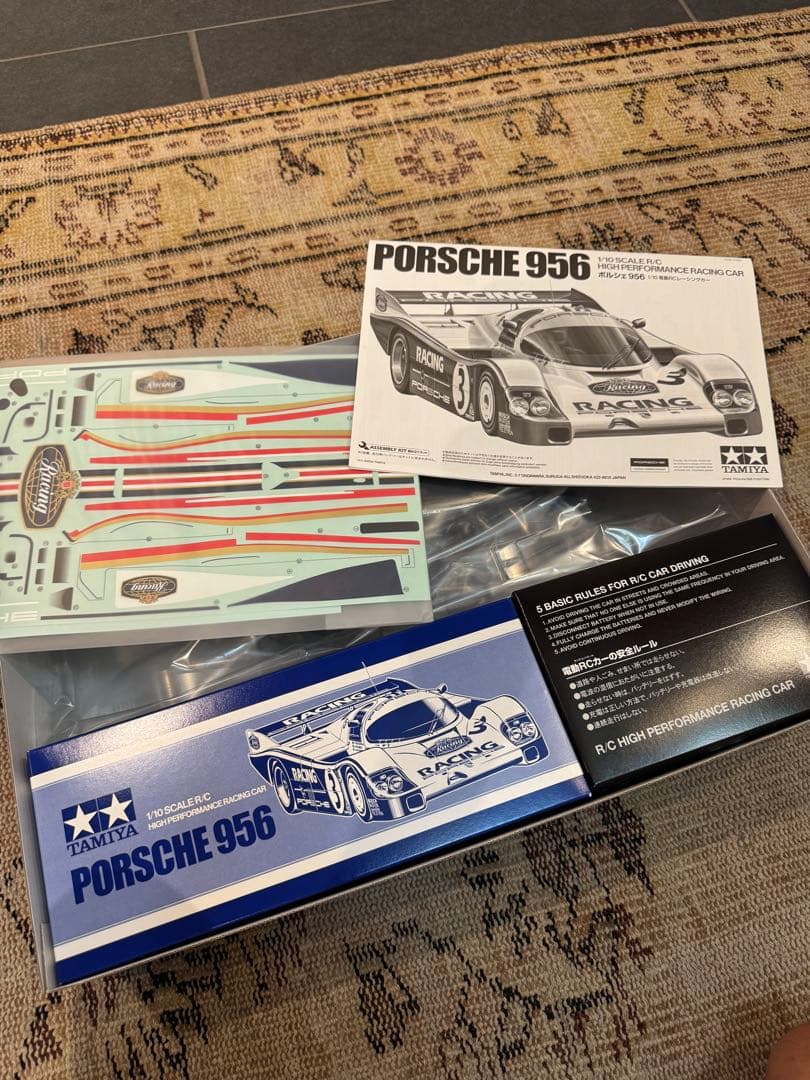 OP付き 未組立 タミヤ 1/10 電動RC ポルシェ PORSCHE 956