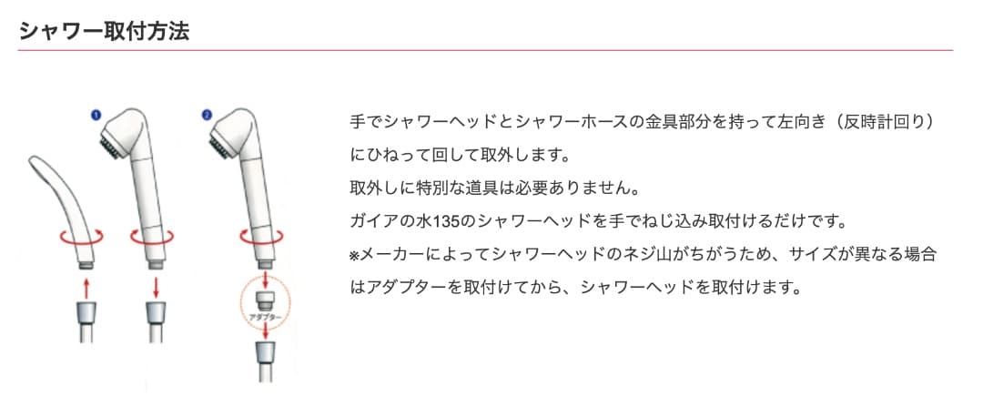 【新品】ガイアの水135 シャワー用交換カートリッジ 2個セット