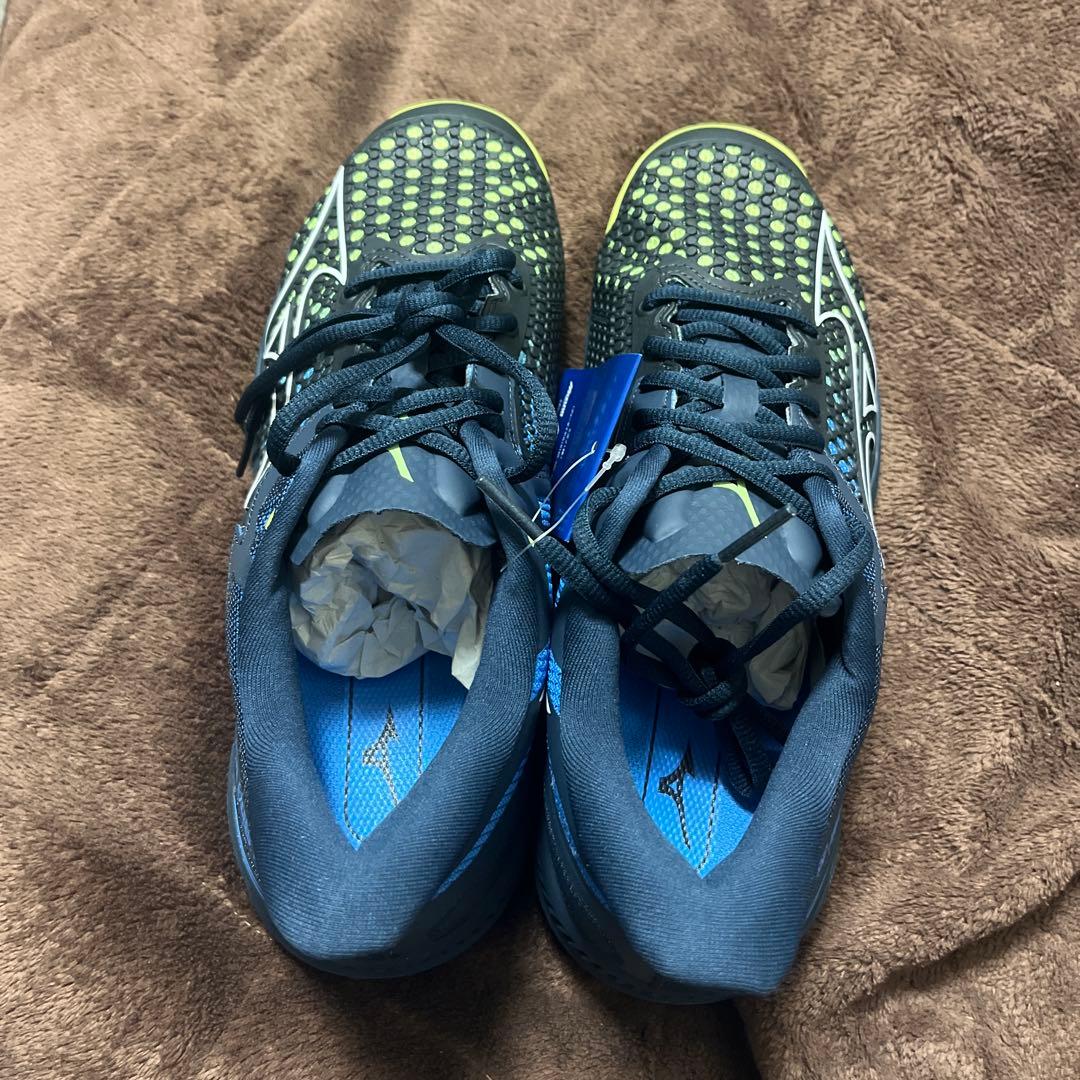 Mizuno Wave Exceed テニスシューズ 黒/緑　26.5cm