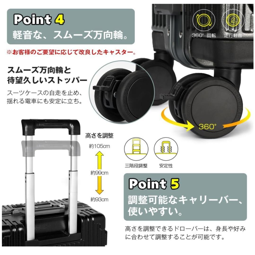 ❤️魔法小屋❤️スーツケース✨前開き✨キャスターストッパー付✨キャリーケース✨S