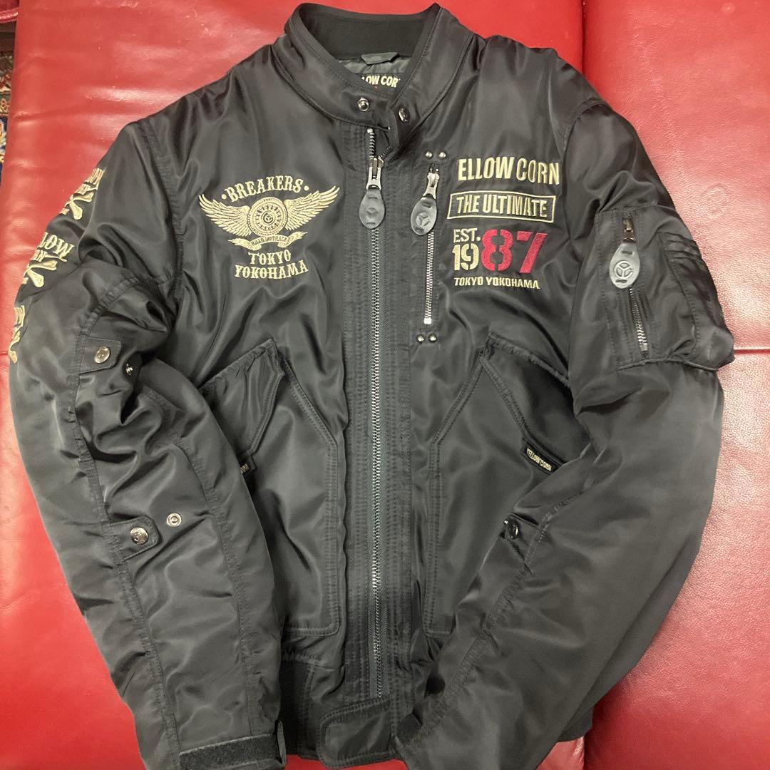 【美品】YELLOW CORN ウィンタージャケット　ブラック