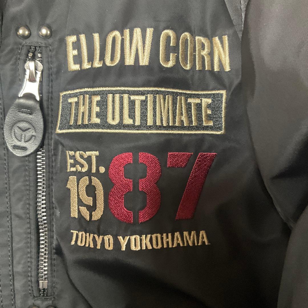 【美品】YELLOW CORN ウィンタージャケット　ブラック