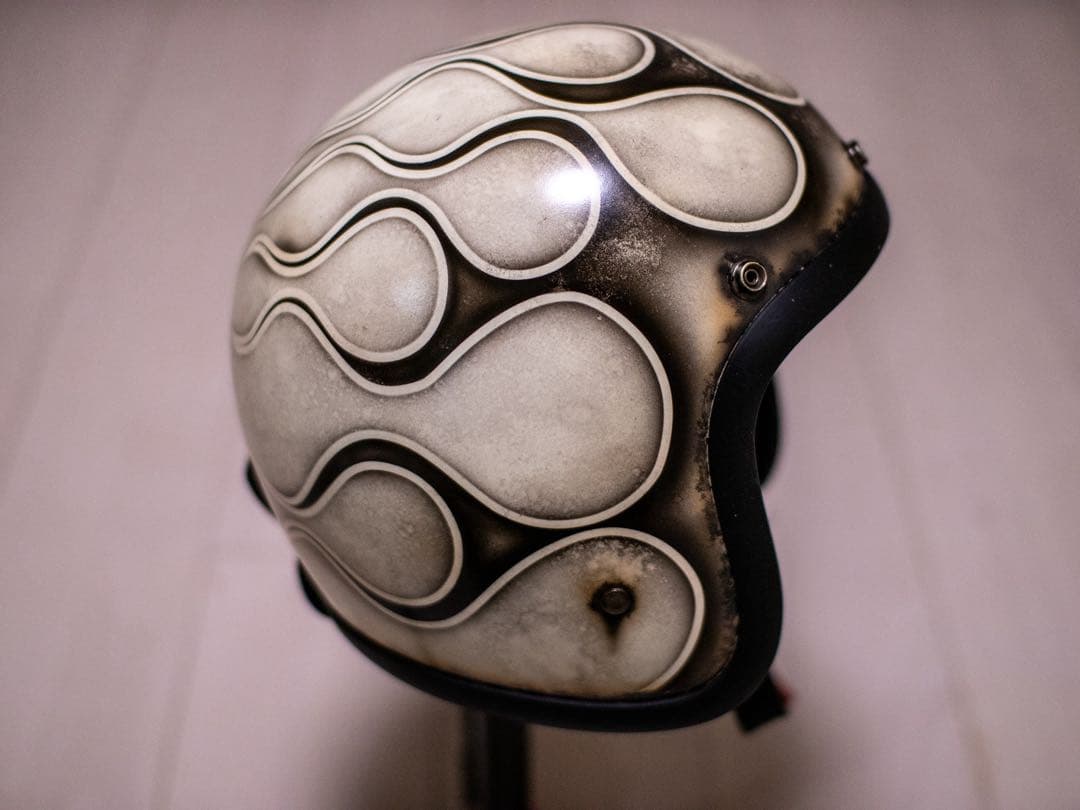 M 極小帽体　500tx スモールジェット　アイボリーエイジング黒フレア