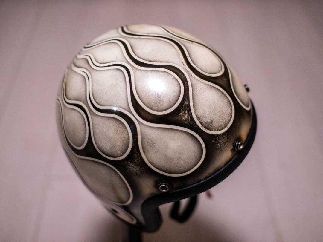 M 極小帽体　500tx スモールジェット　アイボリーエイジング黒フレア