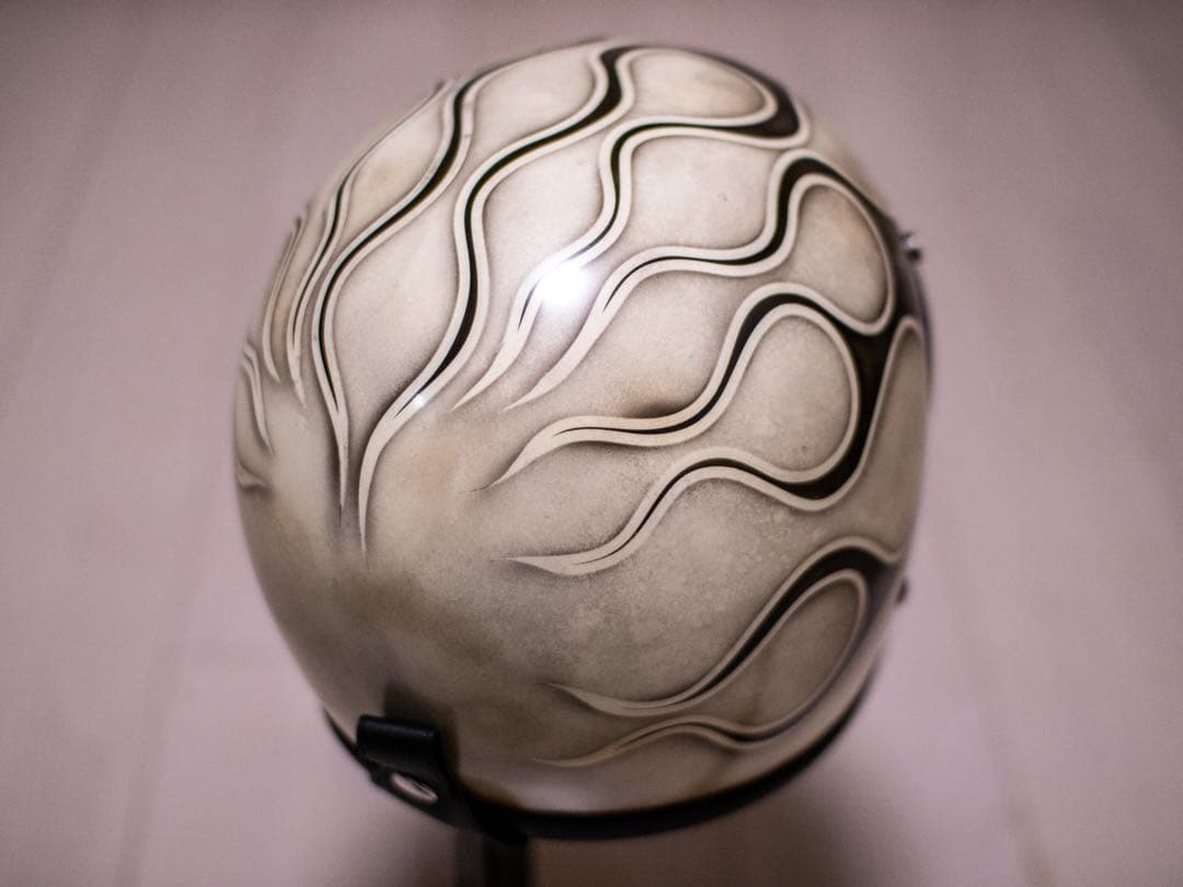 M 極小帽体　500tx スモールジェット　アイボリーエイジング黒フレア