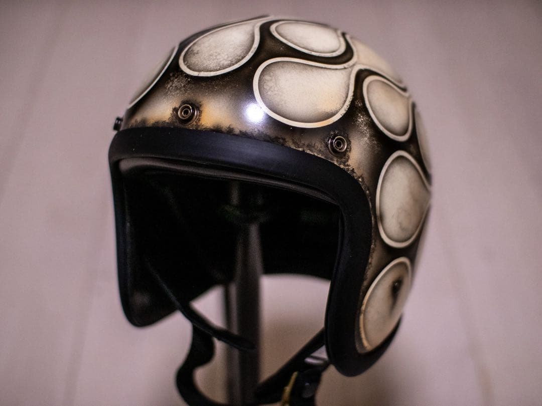 M 極小帽体　500tx スモールジェット　アイボリーエイジング黒フレア