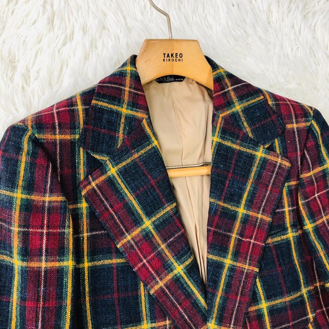 【大人気】ポロバイラルフローレン★チェック柄 テーラードジャケット M相当