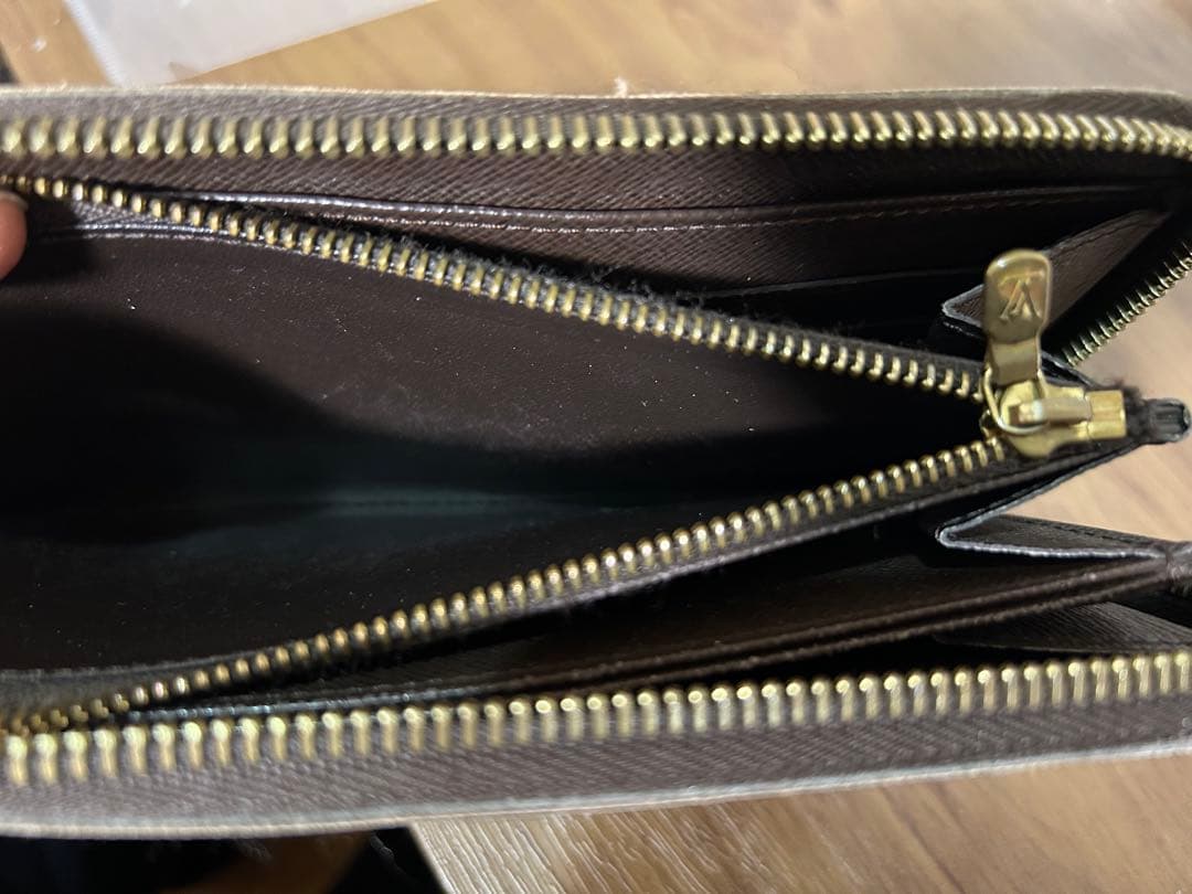 ルイヴィトン　ダミエ　レザー長財布