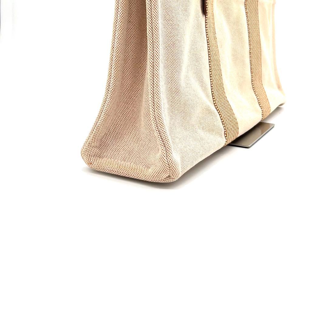 HERMESエルメス ニューフールトゥMMトートバッグ オレンジ系A4収納 通勤