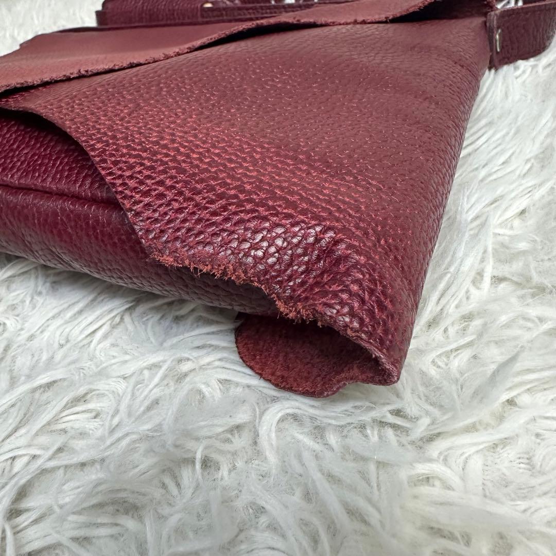 ポーター バーガンディ レザー ショルダーバッグ 京急百貨店共同開発 吉田カバン