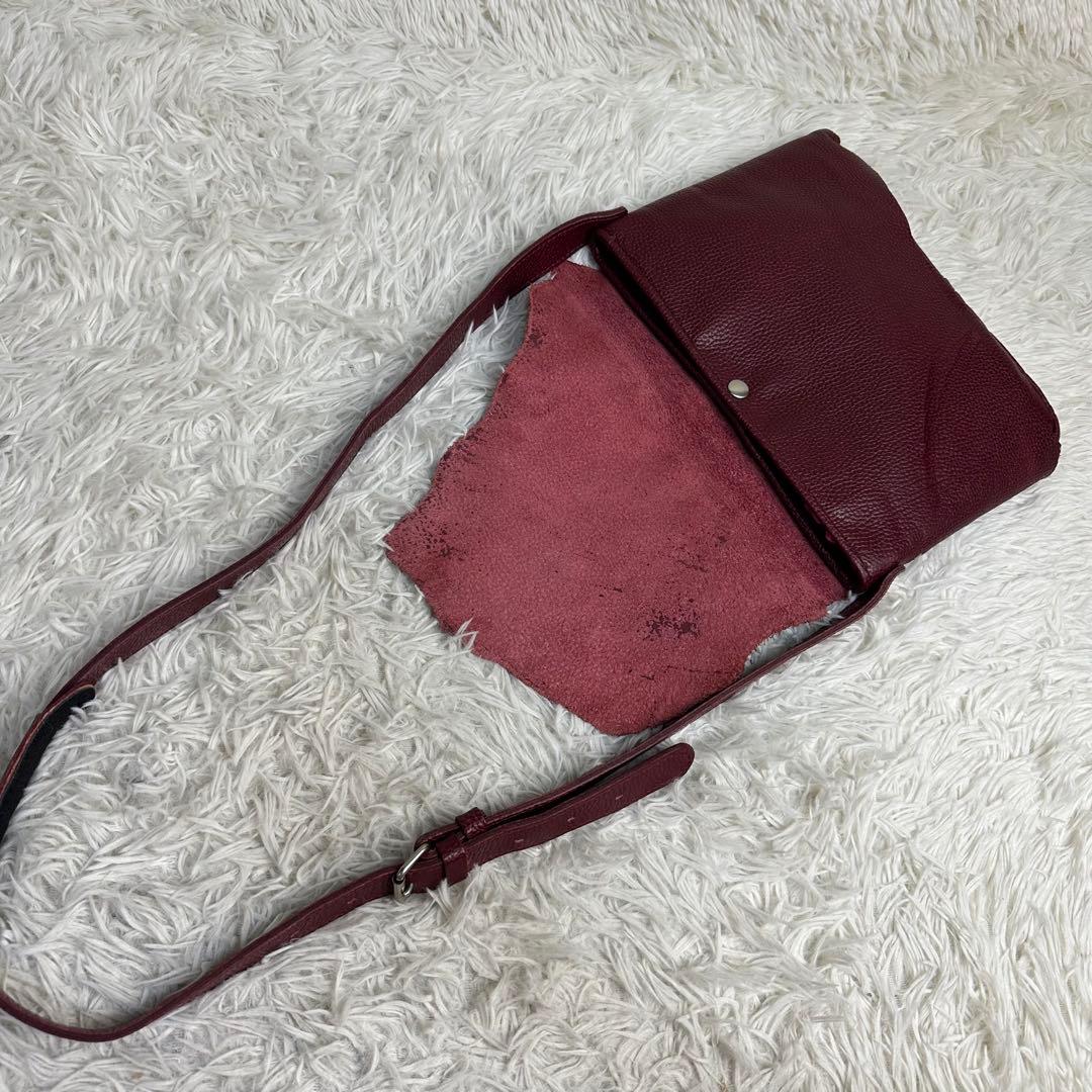 ポーター バーガンディ レザー ショルダーバッグ 京急百貨店共同開発 吉田カバン