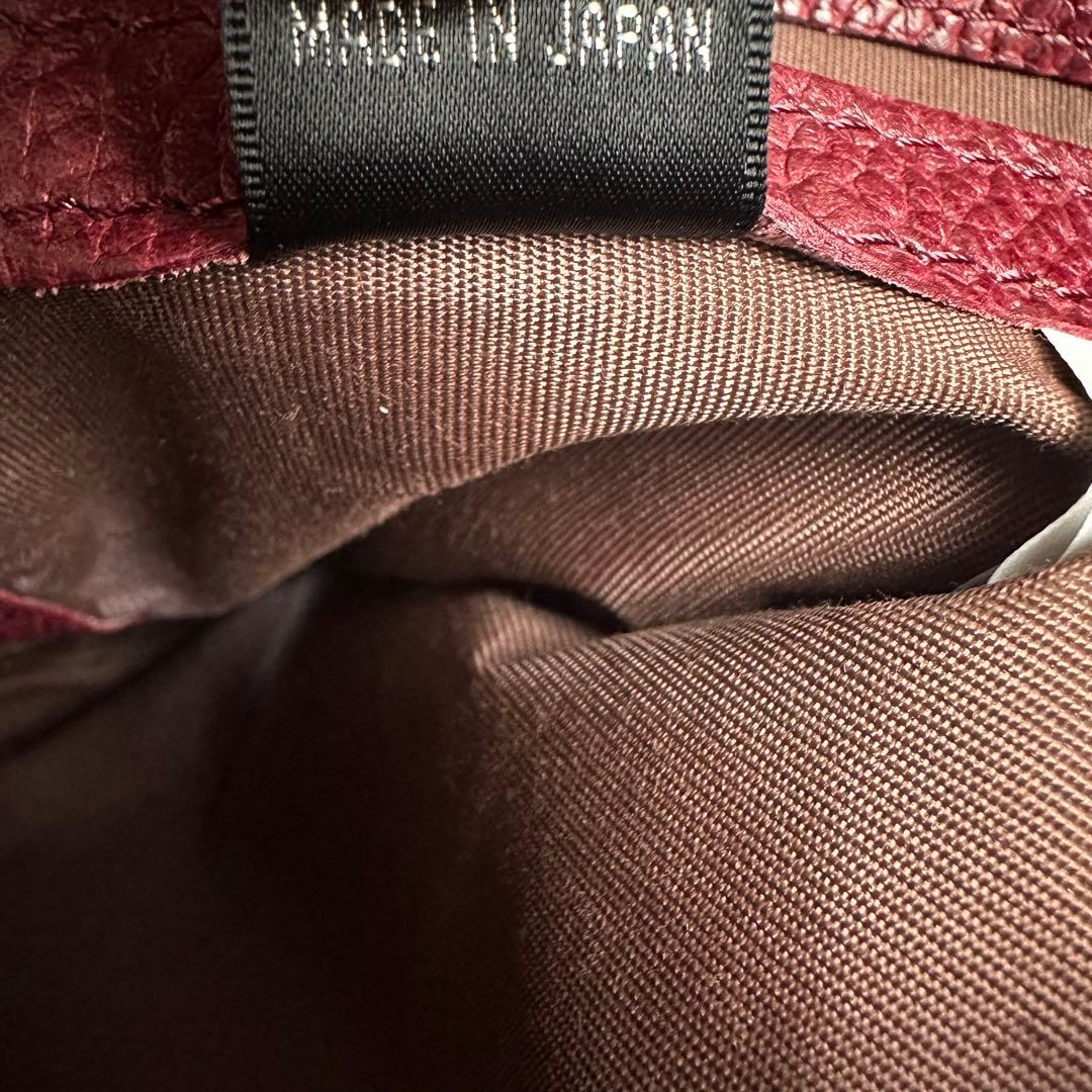 ポーター バーガンディ レザー ショルダーバッグ 京急百貨店共同開発 吉田カバン