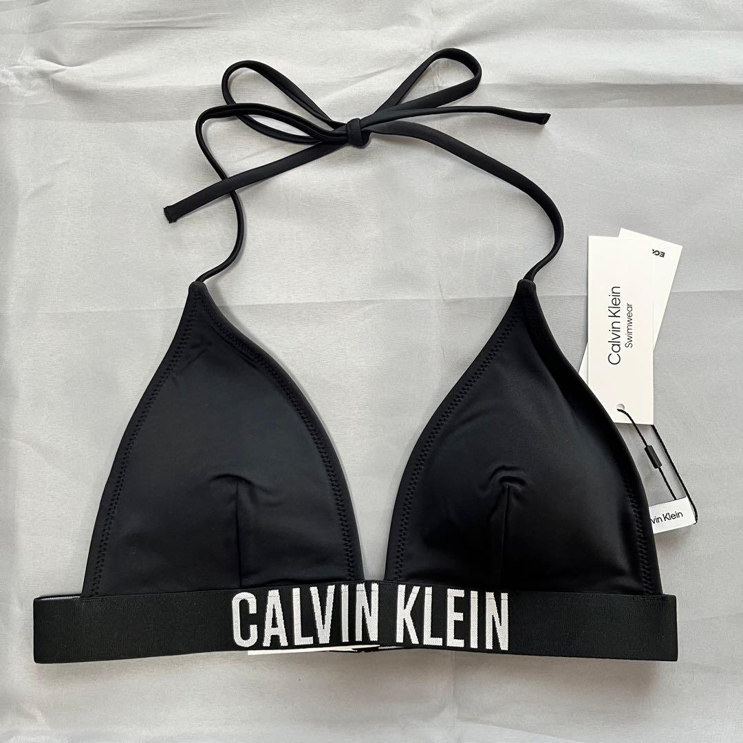 カルバンクライン スイムウェア ロゴ ブラック 水着 ビキニ S