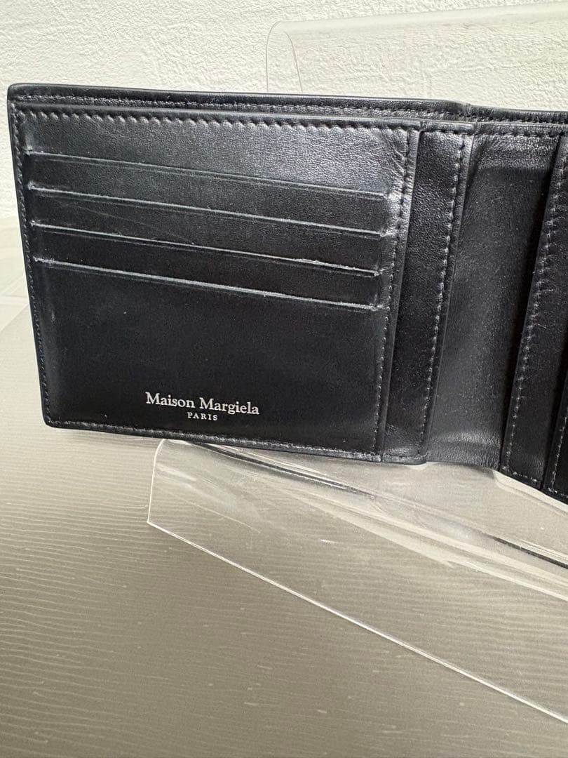 #メゾンマルジェラ MAISON MARGIELA 二つ折り財布 黒 美品