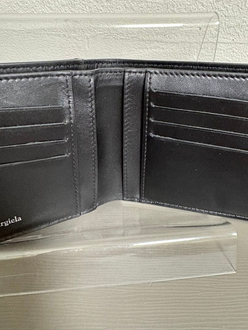 #メゾンマルジェラ MAISON MARGIELA 二つ折り財布 黒 美品