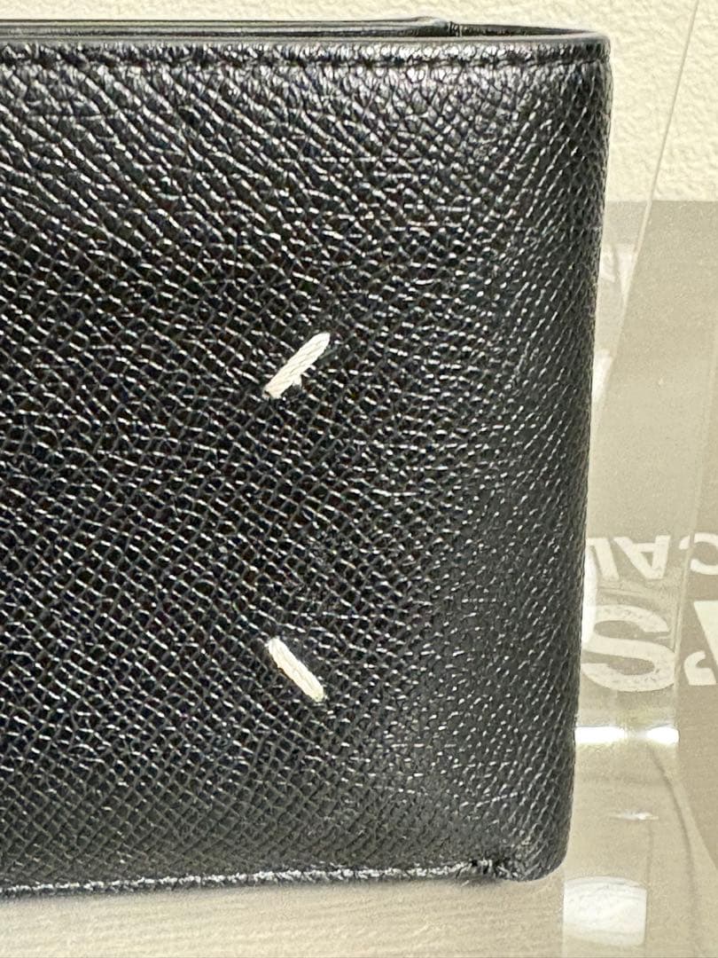 #メゾンマルジェラ MAISON MARGIELA 二つ折り財布 黒 美品