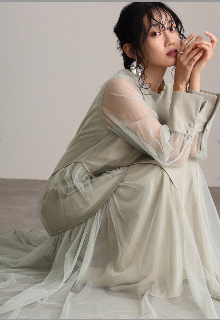 【美品】フォーマル結婚式パーティードレスセレモニーオケージョンドレス