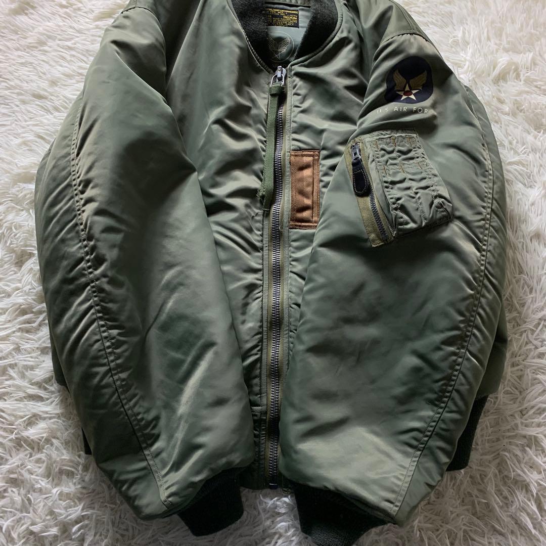 マ*ン様 初期品番■バズリクソンズ フライトジャケット MA-1 M品番　カーキ