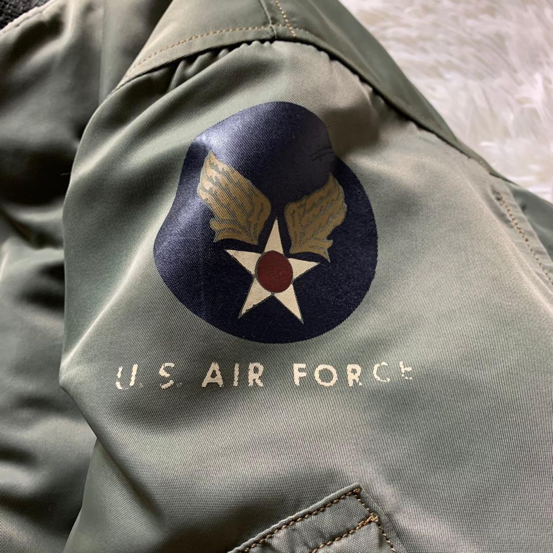 マ*ン様 初期品番■バズリクソンズ フライトジャケット MA-1 M品番　カーキ