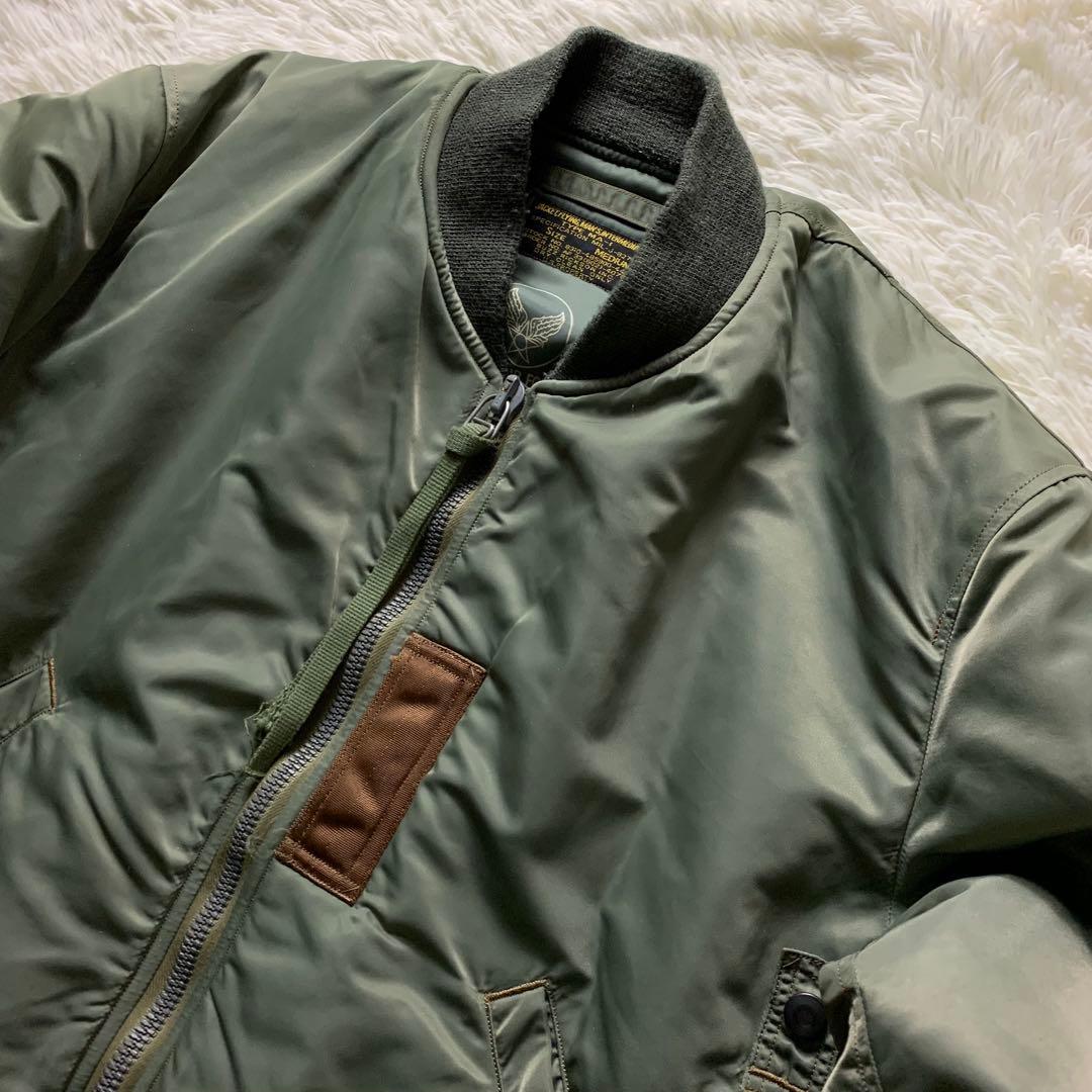 マ*ン様 初期品番■バズリクソンズ フライトジャケット MA-1 M品番　カーキ