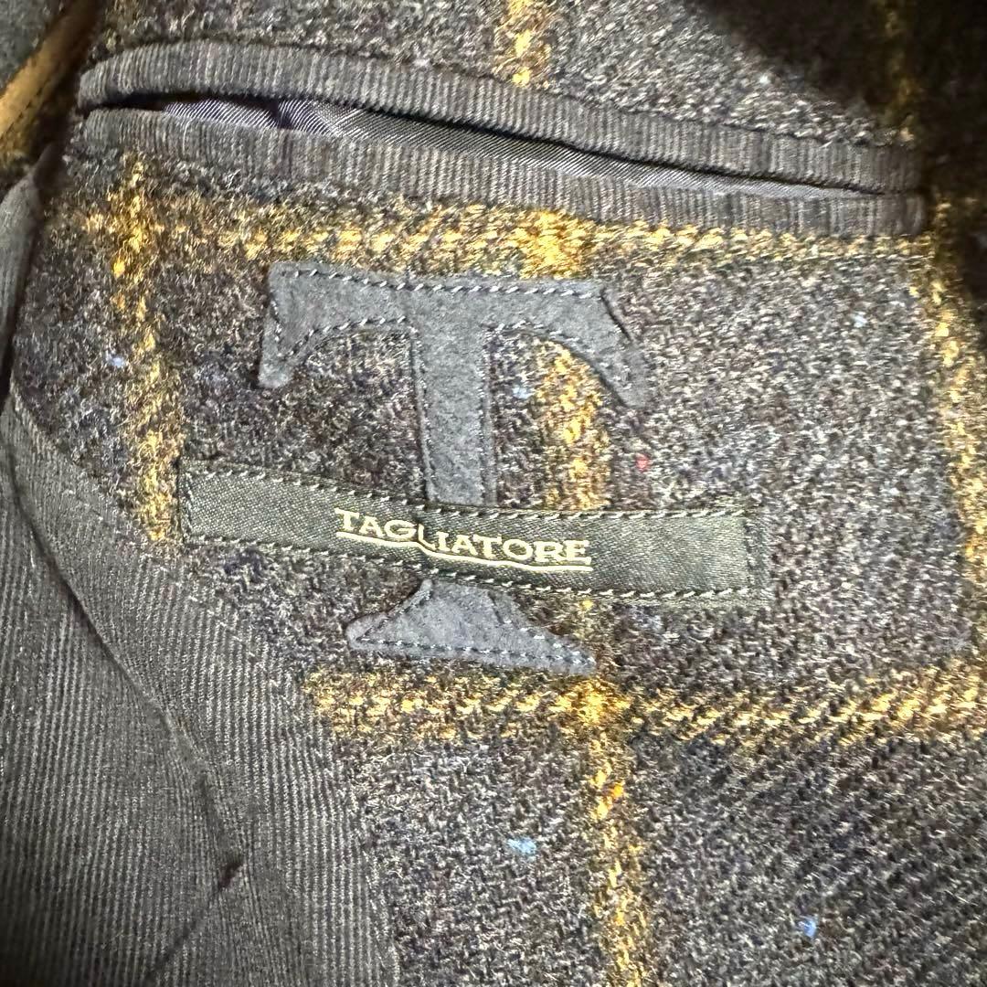 TAGLIATORE タリアトーレ ネイビー チェック柄 テーラードジャケット