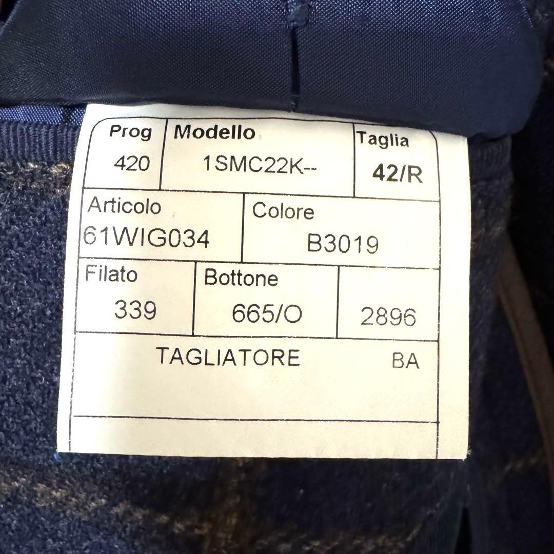 TAGLIATORE タリアトーレ ネイビー チェック柄 テーラードジャケット