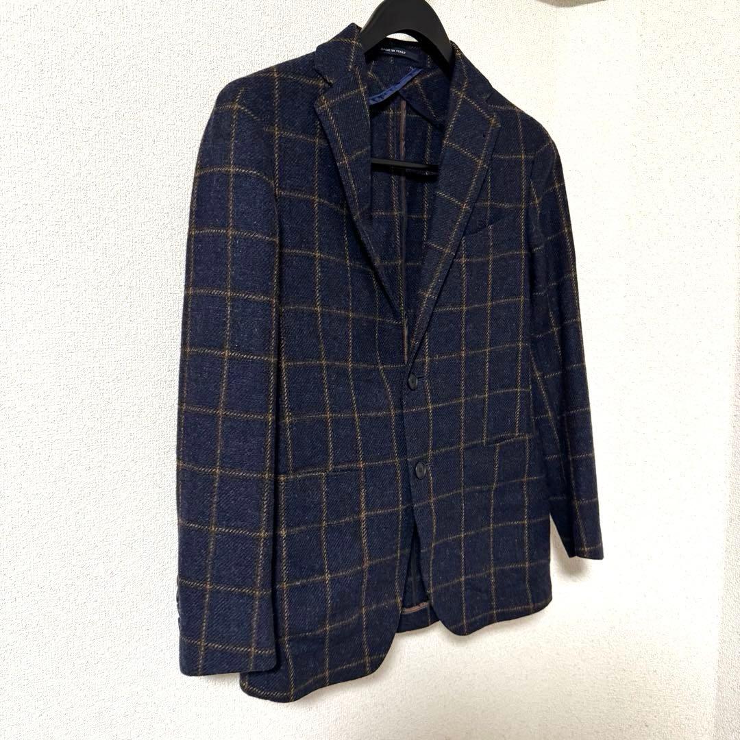 TAGLIATORE タリアトーレ ネイビー チェック柄 テーラードジャケット