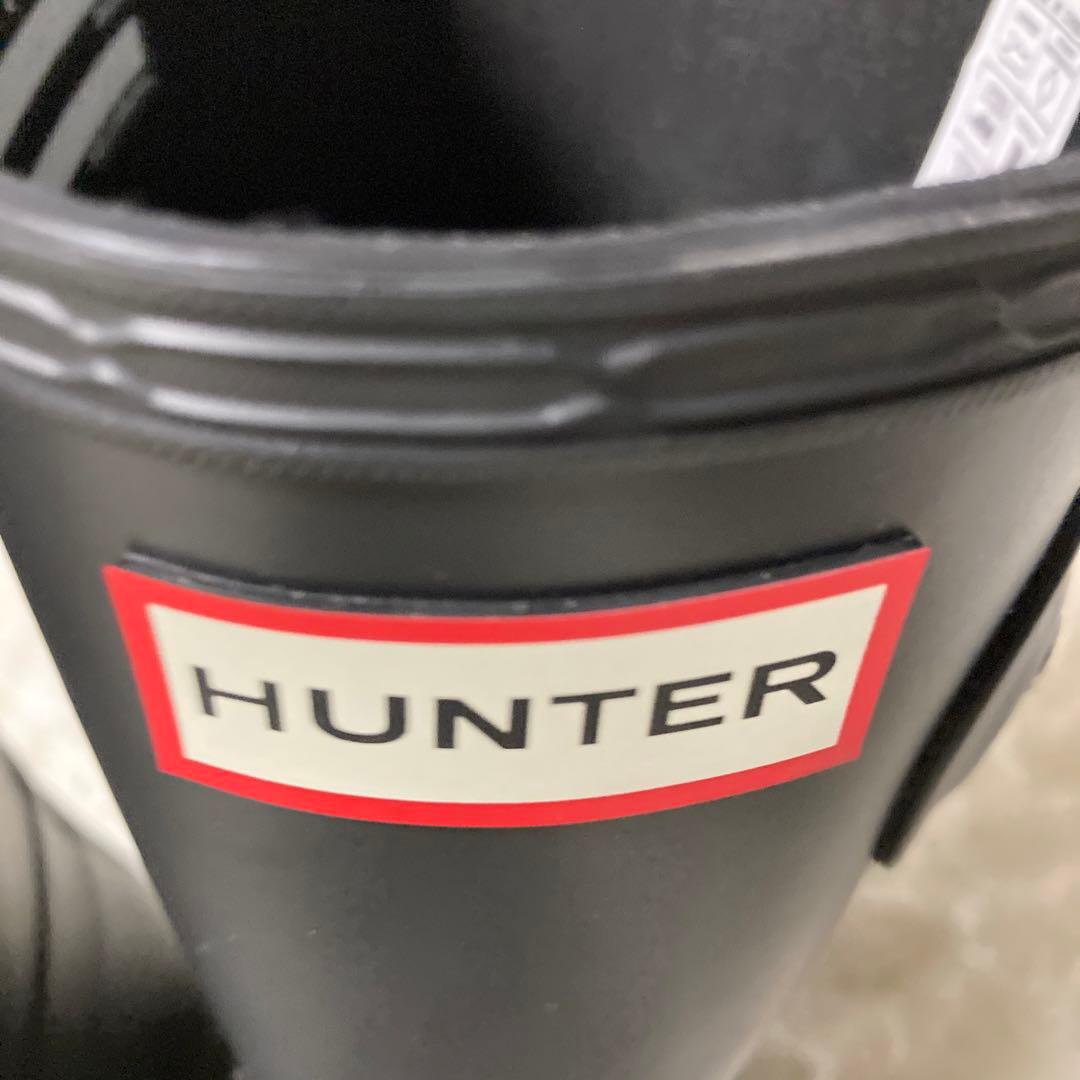 新品未使用HUNTER ブラック 長靴 バックル付き27cm
