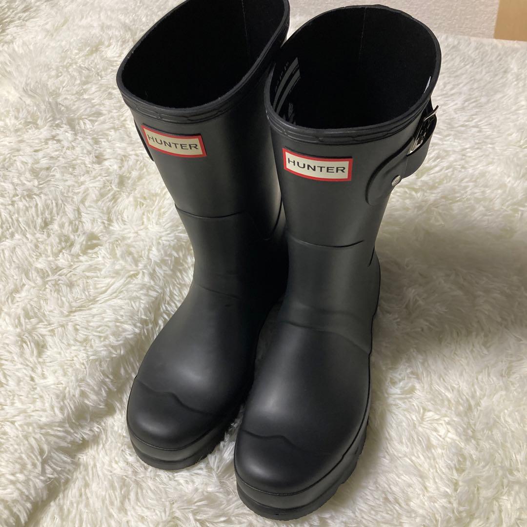 新品未使用HUNTER ブラック 長靴 バックル付き27cm