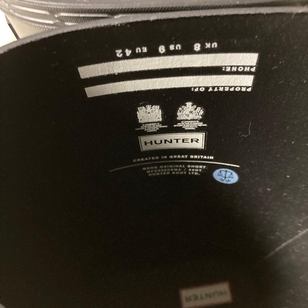 新品未使用HUNTER ブラック 長靴 バックル付き27cm