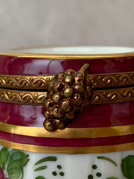 リモージュボックス ワイン樽　Wine Barrel 葡萄　ピルケース 小物入れ