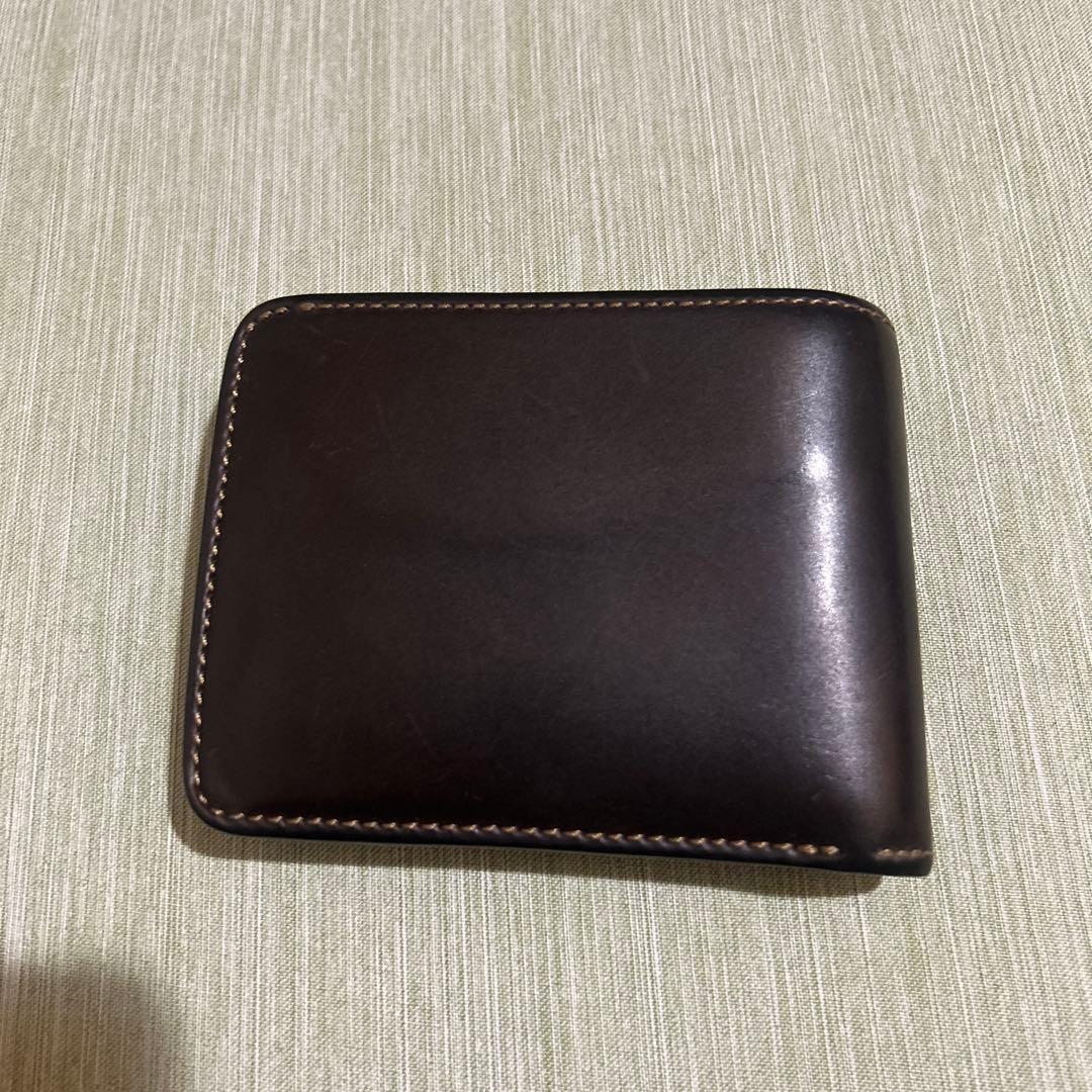 【ちんちろさん】WILD SWANS GROUND二つ折り財布　コードバン
