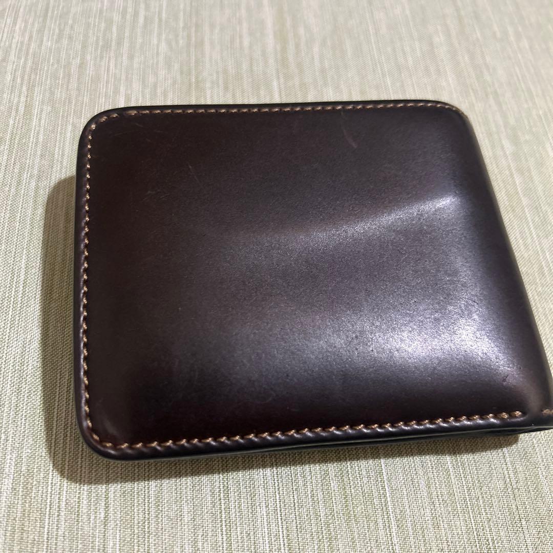 【ちんちろさん】WILD SWANS GROUND二つ折り財布　コードバン