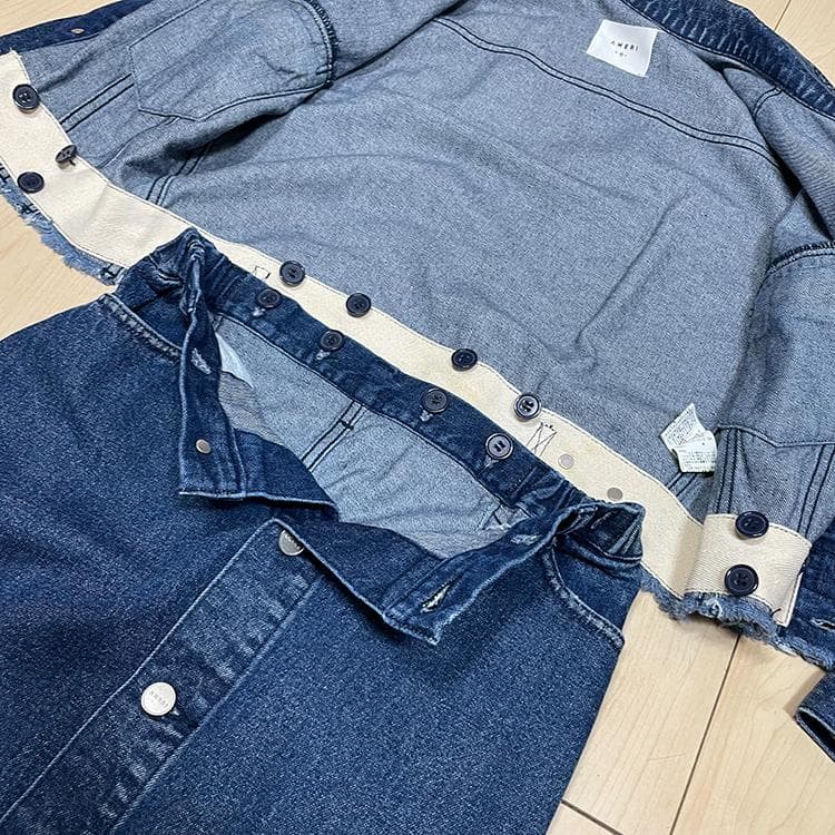 Ameri　4WAY DENIM DRESS COAT　Mサイズ　【未着用美品】