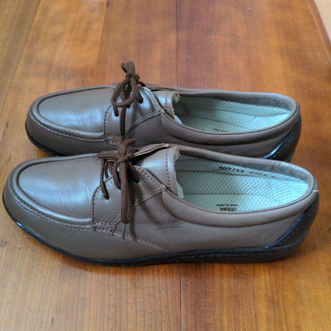 ハッシュパピー レディース靴 5903 24cm EEE オリーブ色