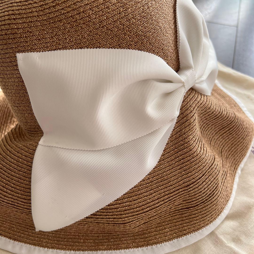 アシーナニューヨーク⭐︎Athena New York 白リボン麦わら帽子