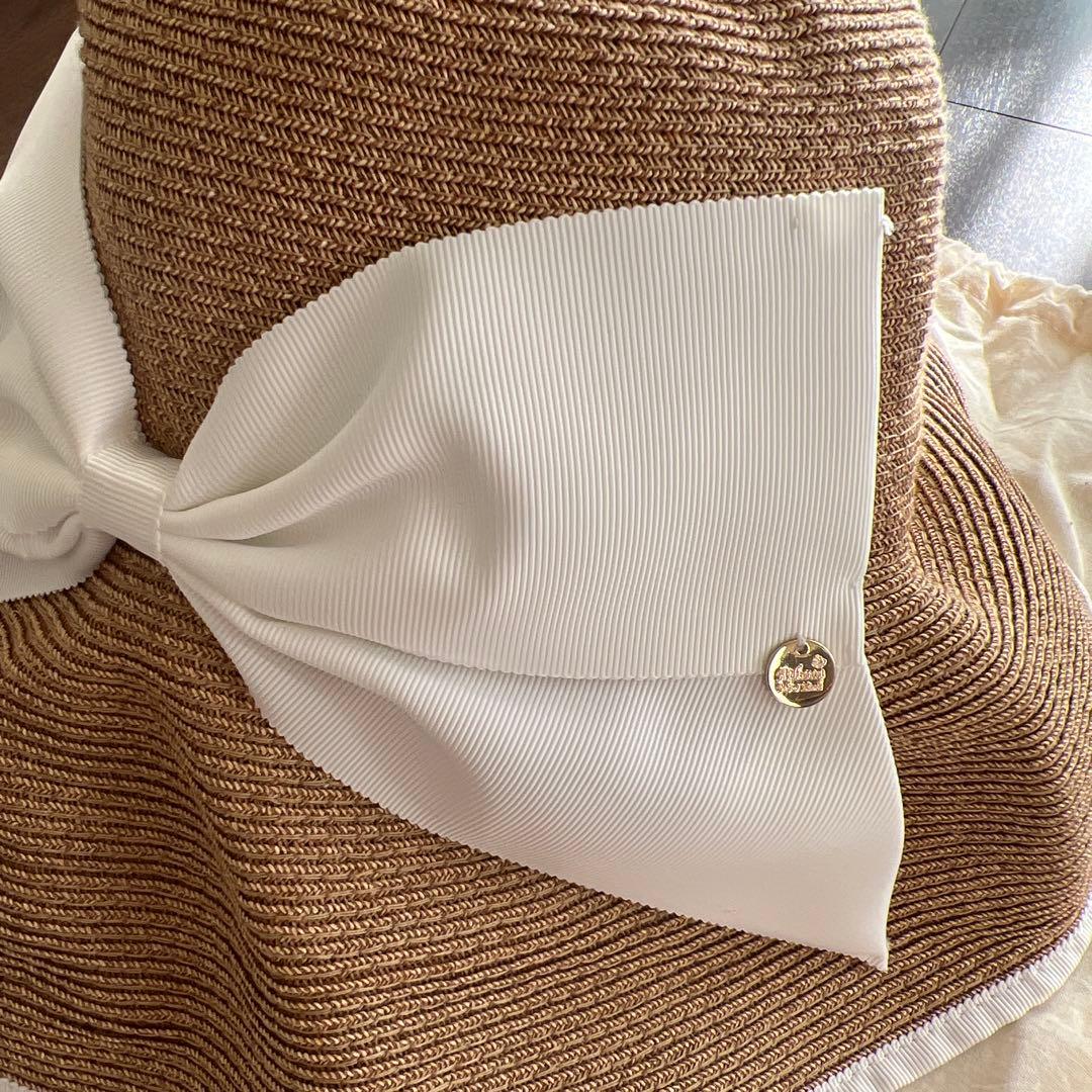 アシーナニューヨーク⭐︎Athena New York 白リボン麦わら帽子