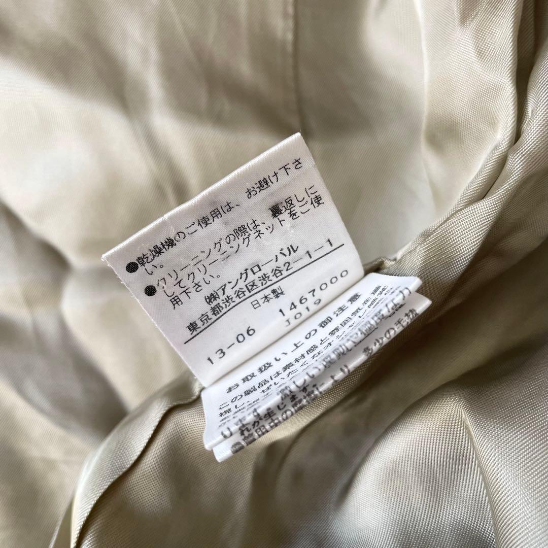 マーガレットハウエル 美品 ウールテーラードジャケット 3 茶色 チェック