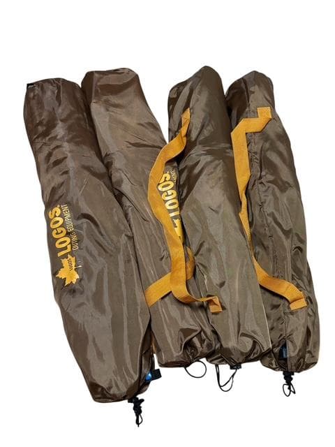 LOGOS ロゴス ストライプ ヒーリングチェア・ポケットプラス チェア 4脚