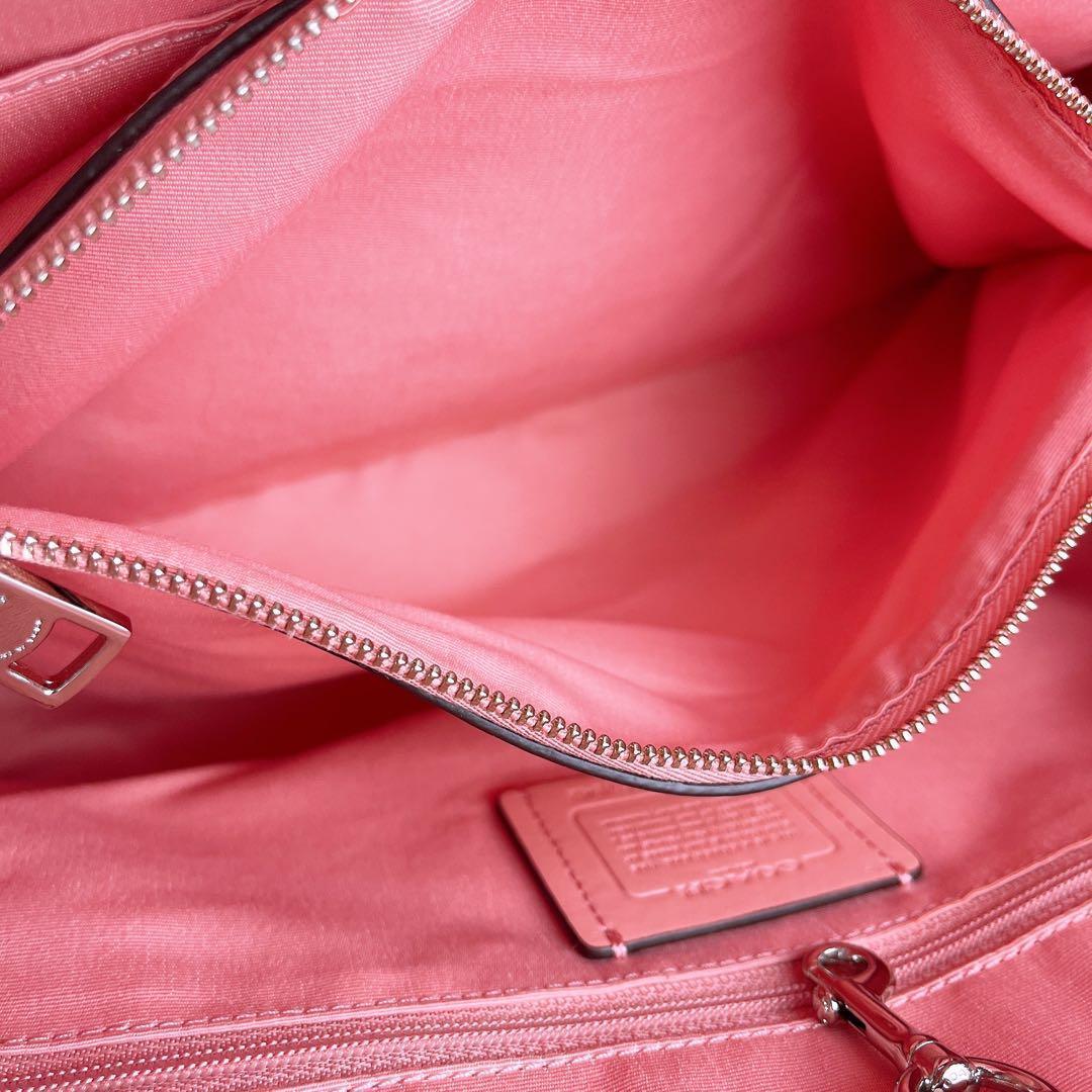 極美品☆COACHコーチ トートバッグ シグネチャー ベージュ 大容量