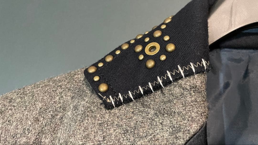 【元旦限定価格】KOLOR(カラー)24AW スタッズウールジャケット グレー