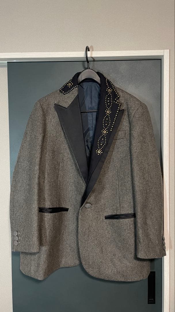 【元旦限定価格】KOLOR(カラー)24AW スタッズウールジャケット グレー