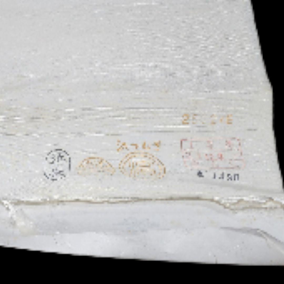 100%絹 無地白着物反物　浜つむぎ　きもの　12メートル　錦華